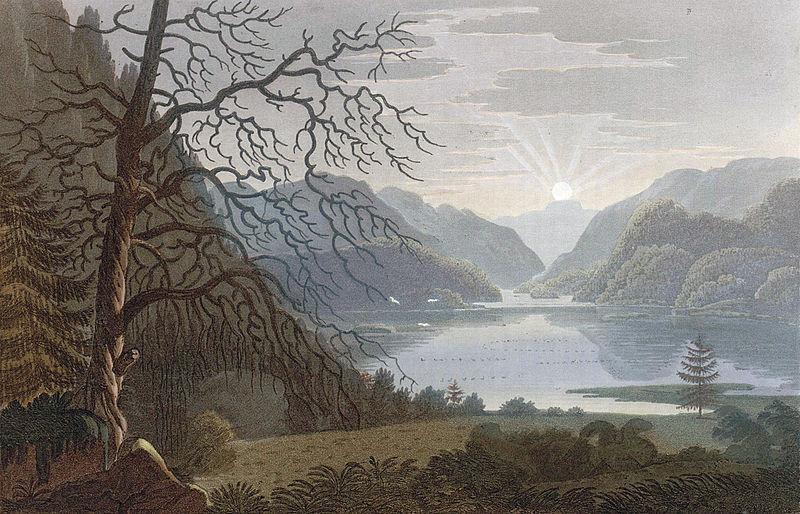 John William Edy Lake Tanum Norge oil painting art